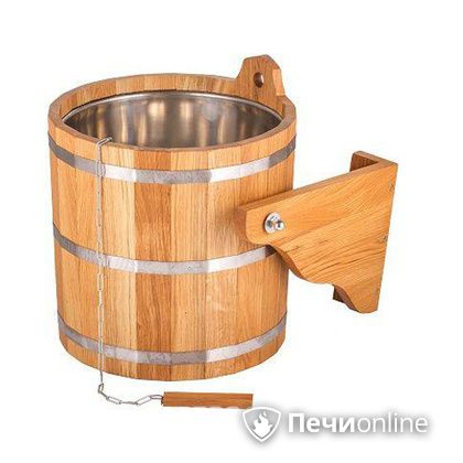 Обливное устройство Woodson 20 л дуб с нержавеющей вставкой в Белгороде